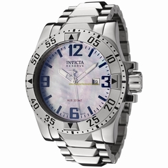 Invicta Watches : INVICTA-6246 Blue Dial Stainless Steel Band Men Watch