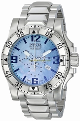 Invicta Watches : INVICTA-6259 Blue Dial Stainless Steel Band Men Watch