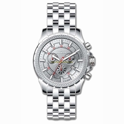 Invicta Watches : INVICTA-7167 Silver Dial Chronograph Luminous Screw-down-crown Stop-watch Men Watch