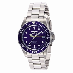 Invicta Watches : INVICTA-9094 Blue Dial Stainless Steel Band Men Watch