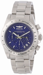 Invicta Watches : INVICTA-9329 Blue Dial Chronograph Second-hand Men Watch