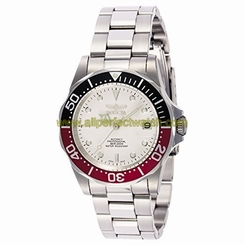Invicta Watches : INVICTA-9404 White Dial Stainless Steel Band Men Watch