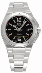 IWC Watches : IW323604 Black Dial Stainless Steel Band Men Watch