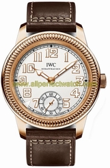 IWC Watches : IW325403 Manual Wind 18kt Rose Gold Bezel Brown Leather Men Watch