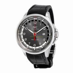 IWC Watches : IW326602 Limited Edition Portugieser Yacht Club Worldtimer Black Leather Men Watch