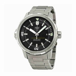 IWC Watches : IW329002 Black Dial Fixed Stainless Steel. Rotating Inner Bezel Band Men Watch