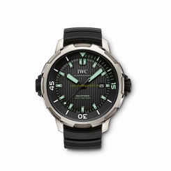 IWC Watches : IW358002 Black Dial Uni-directional Rotating Internal & External Band Men Watch