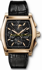 IWC Watches : IW376205 Automatic 18kt Rose Gold Black Dial Black Crocodile Leather Band Men Watch
