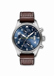 IWC Watches : IW377706 Automatic Pilot Le Petit Prince Chronograph Day Date Brown Leather Men Watch