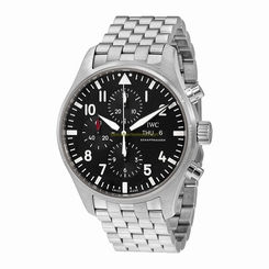 IWC Watches : IW377710 Black Dial Stainless Steel Band Men Watch