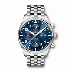 IWC Watches : IW377717 Blue Dial Stainless Steel Band Men Watch