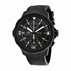 IWC Watches : IW379502 Black Dial Rotating Inner Bezel Band Men Watch