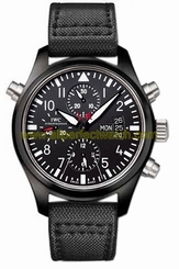 IWC Watches : IW379901 Automatic Double Chronograph Edition Top Gun Men Watch
