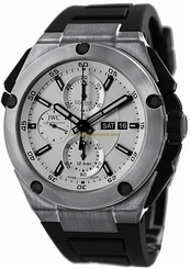 IWC Watches : IW386501 Automatic Double Chronograph Black Rubber Men Watch