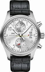 IWC Watches : IW387809 Silver Dial Alligator Leather Band Men Watch