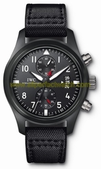 IWC Watches : IW388001 Automatic Black Dial Black Fabric Band Men Watch