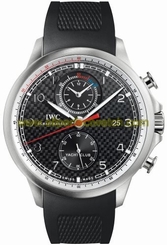 IWC Watches : IW390212 Automatic Titanium Black Dial Black Rubber Band Men Watch