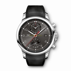 IWC Watches : IW390503 Automatic Portugieser Yacht Club Chronograph Date Black Rubber Men Watch