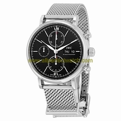IWC Watches : IW391016 Black Dial Fixed Band Men Watch