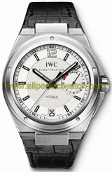 IWC Watches : IW500502 Automatic Platinum Silver Dial Black Crocodile Leather Band Men Watch