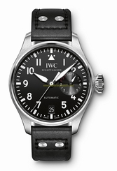 IWC Watches : IW500912 Automatic Day Date Black Leather Men Watch