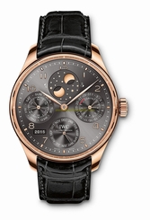 IWC Watches : IW503404 Grey Dial Alligator Leather Band Men Watch