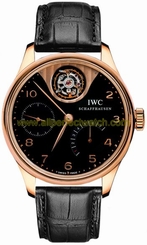 IWC Watches : IW504210 Automatic 18kt Rose Gold Black Dial Black Crocodile Leather Band Men Watch