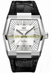 IWC Watches : IW546105 Automatic Platinum Silver Dial Black Crocodile Leather Band Men Watch
