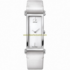 Calvin Klein Watches : K0I23101 Quartz Analog Rectangle White Women Watch