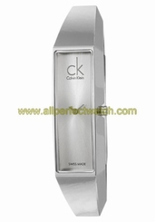 Calvin Klein Watches : K1L22120 Quartz Analog Rectangle Silver Women Watch