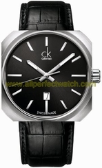Calvin Klein Watches : K1R21130 Quartz Analog Date Square Black Men Watch