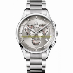 Calvin Klein Watches : K2A27193 Quartz Chronograph Date Silver Men Watch