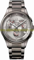 Calvin Klein Watches : K2A27926 Quartz Chronograph Gray Dial Stainless Steel Men Watch