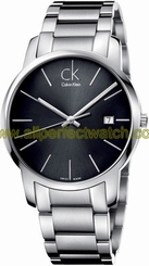 Calvin Klein Watches : K2G2G143 Quartz Black Date Dial Stainless Steel Men Watch