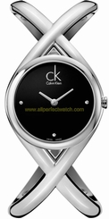 Calvin Klein Watches : K2L23104 Quartz Analog Black Dial Stainless Steel Women Watch