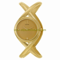 Calvin Klein Watches : K2L24513 Quartz Gold Tone Stainless Steel Women Watch