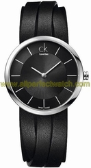 Calvin Klein Watches : K2R2L1C1 Quartz Black Dial Leather Women Watch