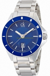 Calvin Klein Watches : K2W21Z4N Quartz Dial Blue with Three Hand Movement and Date Window Men Watch