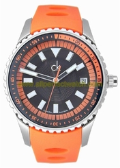 Calvin Klein Watches : K3211275 Quartz Orange Silicone Women Watch