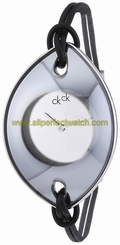 Calvin Klein Watches : K3323660 Quartz Analog Black Leather Women Watch