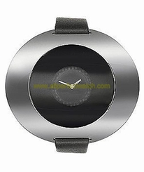 Fake AAA Calvin Klein Watches : K3723330 Quartz Black Leather Women Watch Watch