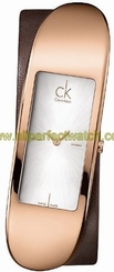 Calvin Klein Watches : K3C236G6 Quartz Silver Dial Brown Leather Women Watch