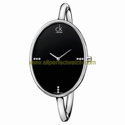 Calvin Klein Watches : K3D2M11S Quartz Analog Black Dial Stainless Steel Women Watch