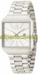 Calvin Klein Watches : K3L31166 Quartz Silver Date Dial Stainless Steel Men Watch