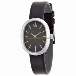 Calvin Klein Watches : K3P231C1 Quartz Analog Oval Black Women Watch