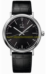 Calvin Klein Watches : K3W211C1 Quartz Leather Strap Men Watch