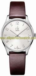 Calvin Klein Watches : K4D221G6 Quartz Analog Brown Leather Women Watch