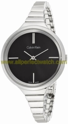 Calvin Klein Watches : K4U23121 Quartz Black Dial Stainless Steel Women Watch