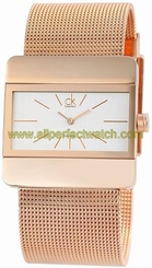 Calvin Klein Watches : K5223420 Quartz Silver Dial Rose Gold Tone Stainless Steel Women Watch