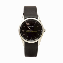 Calvin Klein Watches : K5A311C1 Quartz Analog Black Leather Men Watch